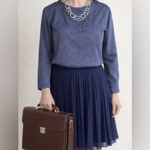 Banana Republic Navy Blue Blouse